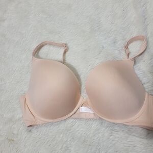 Cacique by Lane Bryant Boost Plunge bra beige nude size 40DD
